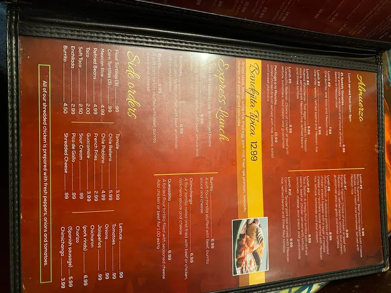 menu 0 of Salsa Latina