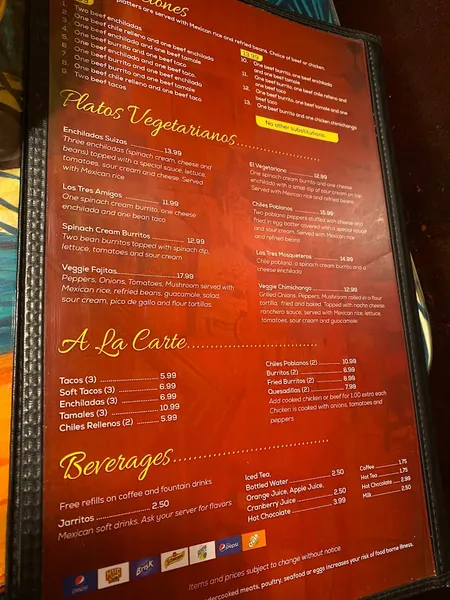 menu 2 of Salsa Latina