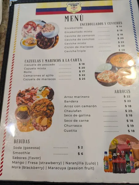 menu 0 of Encebollados "El Idolo"