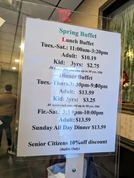 menu 0 of Spring Buffet