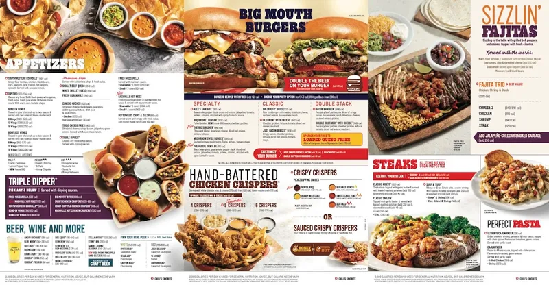 menu 0 of Chili's Grill & Bar