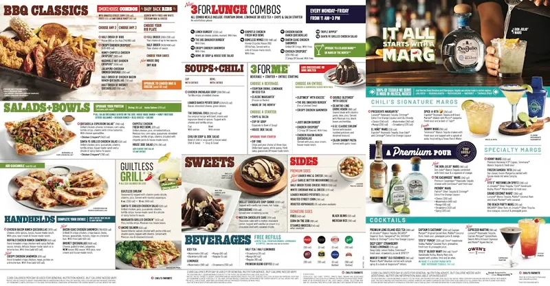 menu 1 of Chili's Grill & Bar