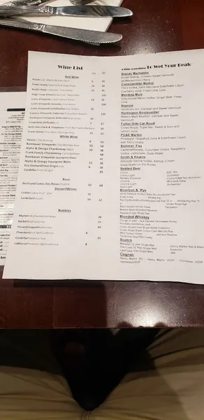 menu 2 of Cosmopolitan | Tavern & Italian Grill