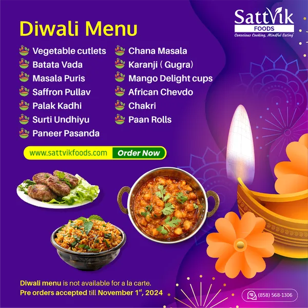 menu 0 of Sattvik Foods