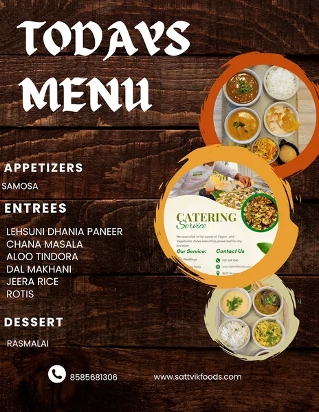 menu 2 of Sattvik Foods