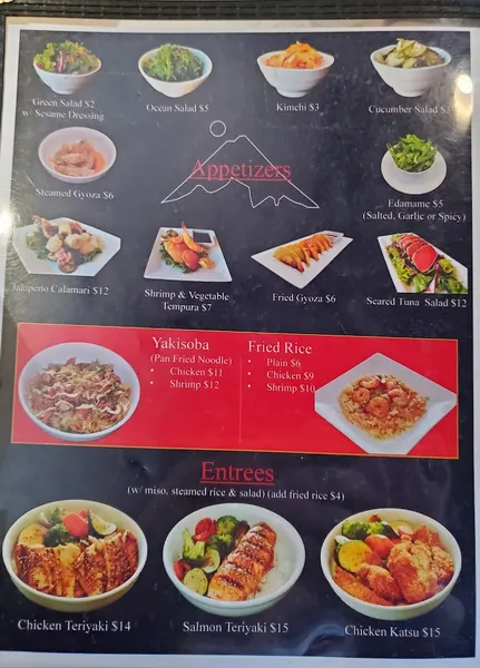 menu 1 of Toshiko Ramen & Sushi Bar