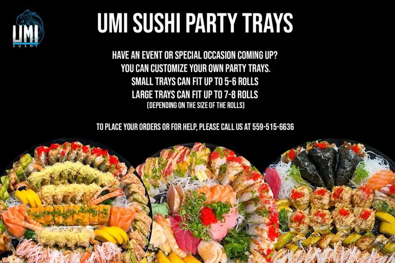 menu 0 of Umi Sushi Fresno