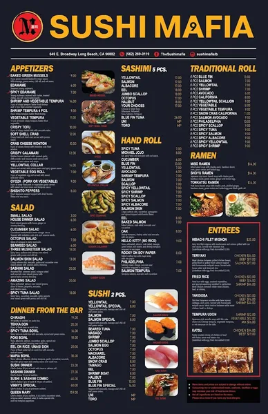 menu 0 of Sushi Mafia