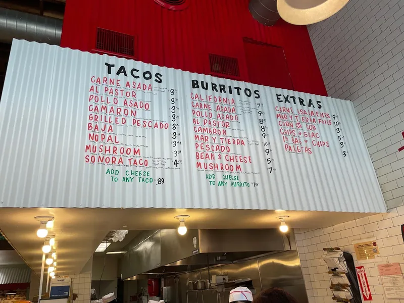 menu 1 of The Taco Stand