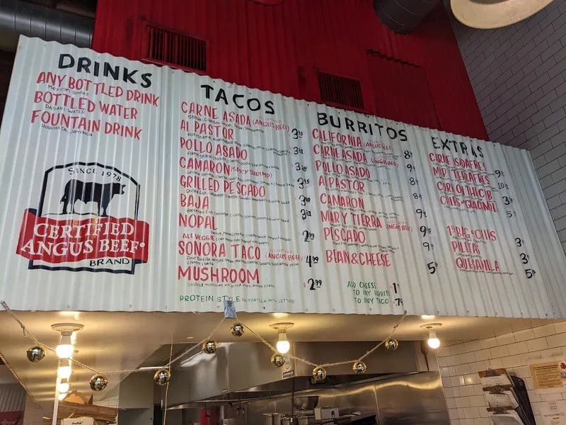 menu 2 of The Taco Stand