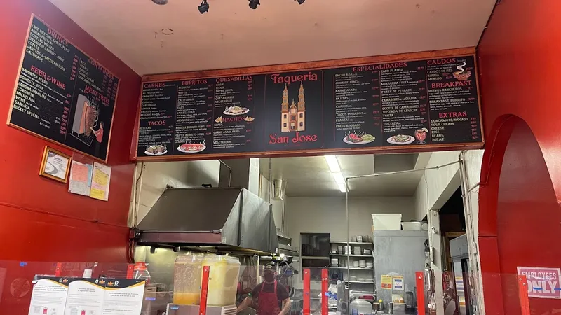 menu 0 of Taqueria San Jose