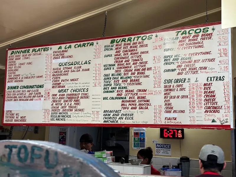 menu 1 of Taqueria El Buen Sabor