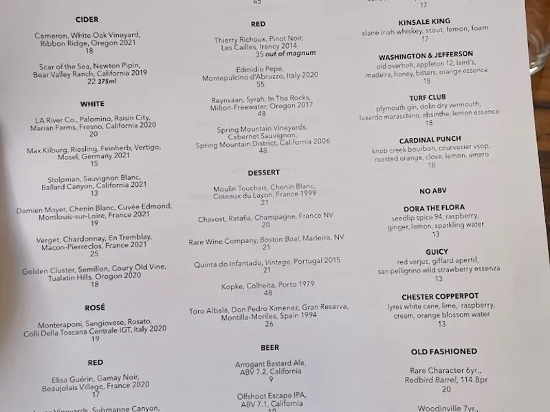 Redbird Menu Redbird - Reviews & Menu - Los Angeles