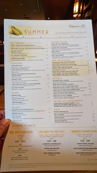 menu 2 of Seasons 52