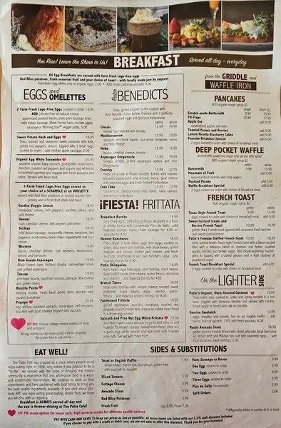 menu 0 of Patio Cafe