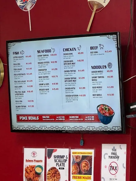 menu 2 of Central Fish Company