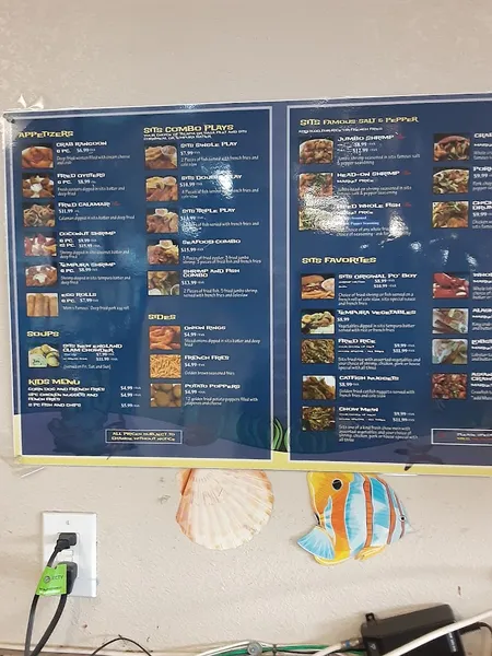 menu 2 of Seafood in the Sea