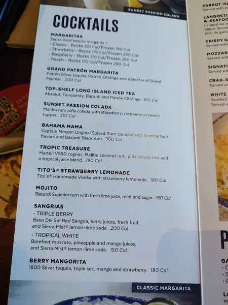 menu 2 of Red Lobster