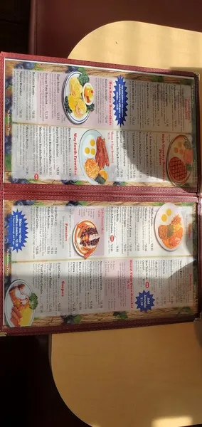 menu 1 of Jeb's Blueberry Hill