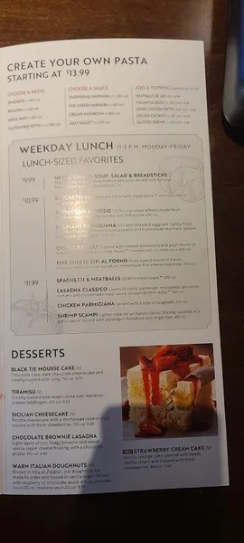 menu 2 of Olive Garden Italian Restaurant