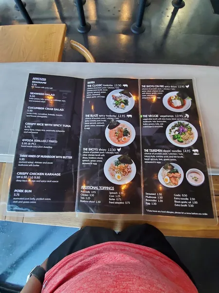 menu 1 of Silverlake Ramen LBX