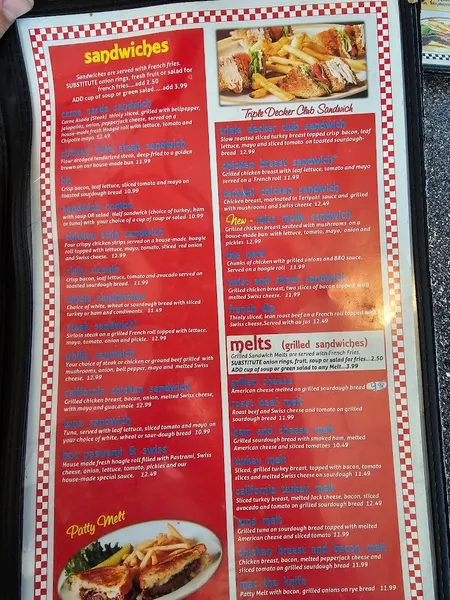 menu 2 of Chubby's Diner