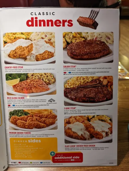 menu 0 of Denny's