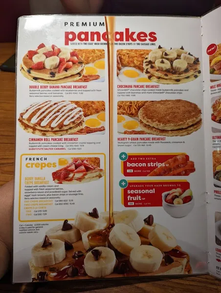 menu 2 of Denny's