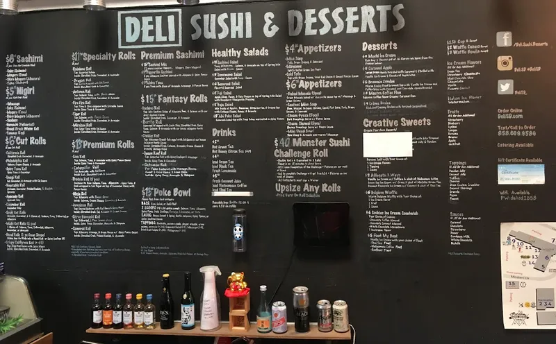 menu 1 of Deli Sushi & Desserts