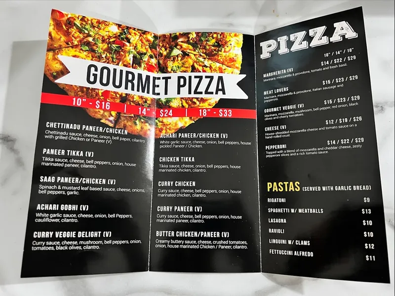 menu 0 of Tikka Pizza Kitchen