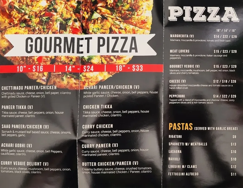 menu 1 of Tikka Pizza Kitchen