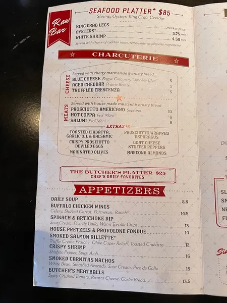 menu 2 of The Arrogant Butcher