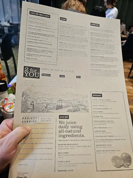 menu 0 of First Watch