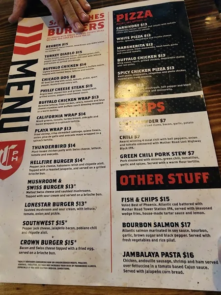 menu 0 of Crown Public House