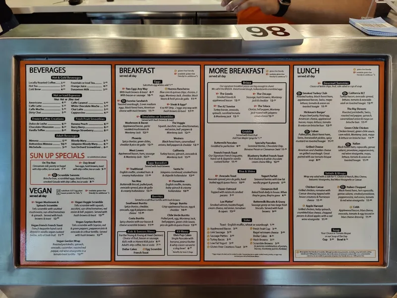 menu 0 of Scramble, a Breakfast & Lunch Joint