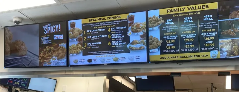 menu 1 of Church's Texas Chicken