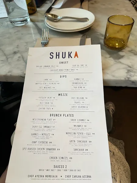 menu 2 of Shuka