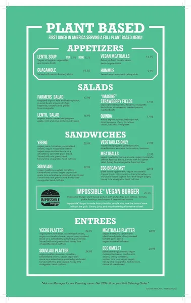 menu 0 of Carnegie Diner & Cafe