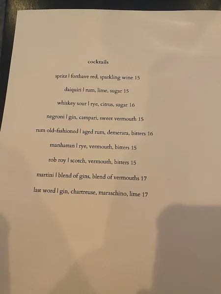 menu 0 of Gus's Chop House