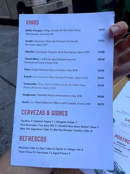 menu 2 of Tacos Güey