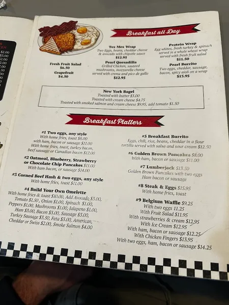 menu 1 of Pearl Diner