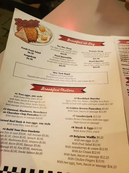 menu 2 of Pearl Diner