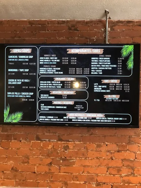 Menu La Bodega