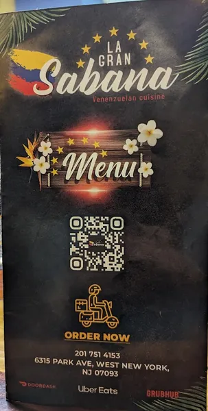 Menu La Gran Sabana