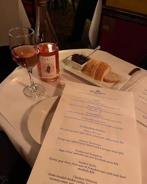 menu of Bellini's Bistro