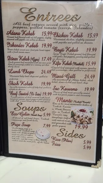 Menu As Evi Bakery And Restaurant