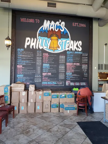 Menu Mac's Philly Steaks