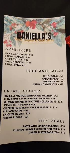 Daniella's Fresh Seafood and Pasta House Reviews & Menu New York City