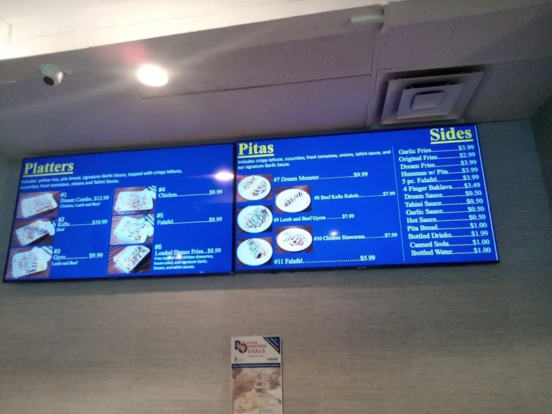 Menu Pita Dream