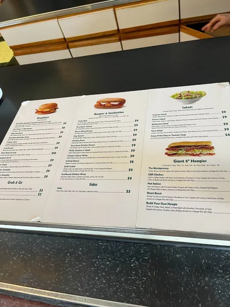 menu of Across The Hall Café